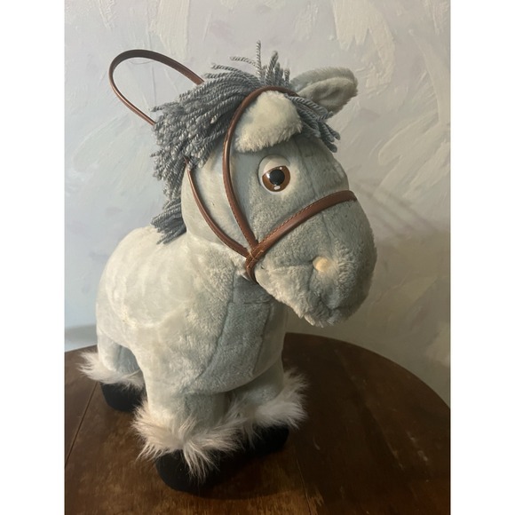 Cabbage Patch Kids Other - Vintage 1984 Cabbage Patch Kids Pony Plush Gray Show Horse w/Bridle